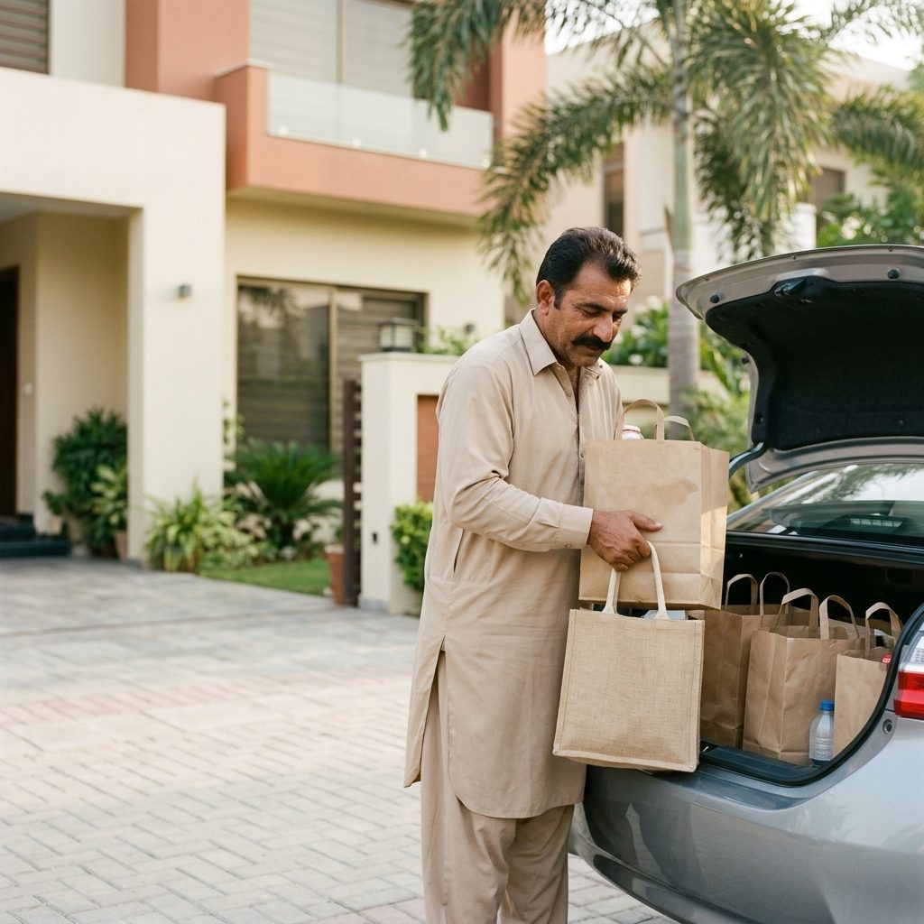 GharSaathi driver and household helper providing combined support
